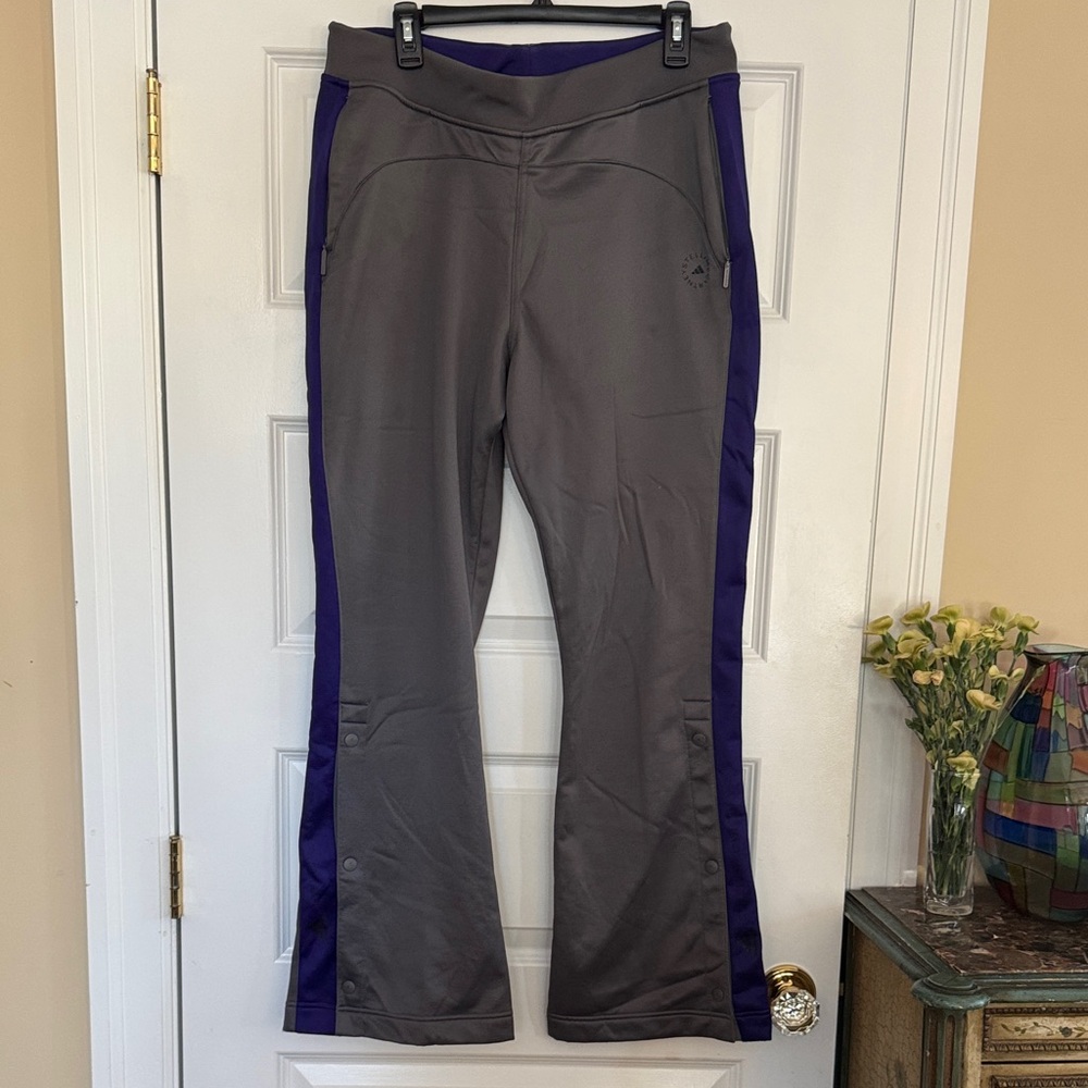 Stella McCartney/Adidas Large Gray and Purple Athletic Pants